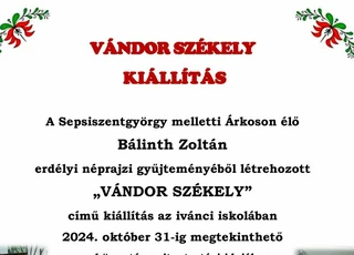 Vándor székely kiállítás